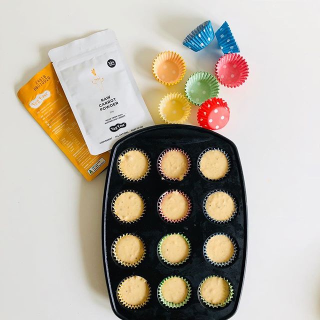 Carrot cup cakes with VegEase