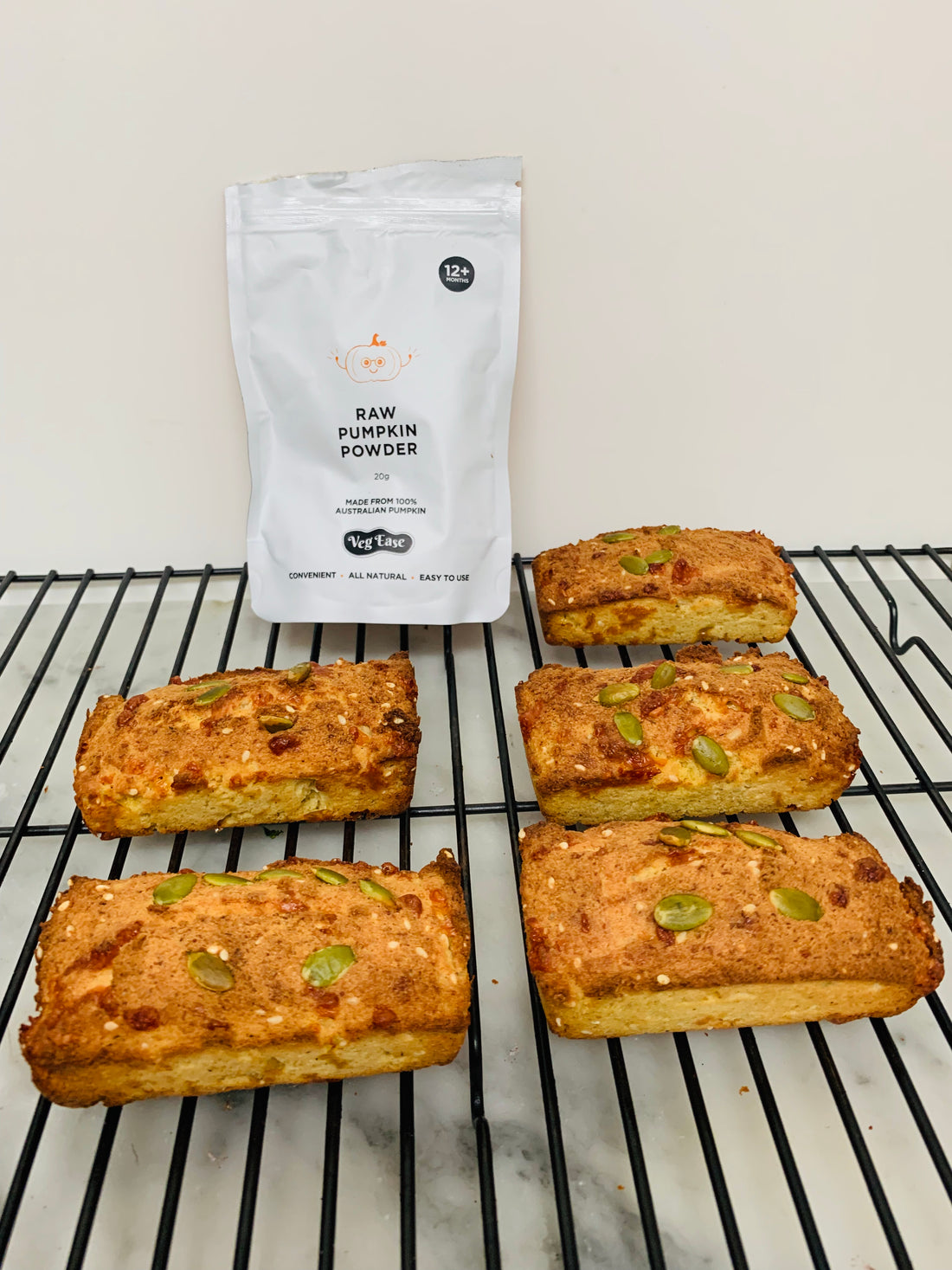 Low Carb Two Seed, Onion and Pumpkin Mini Loaves