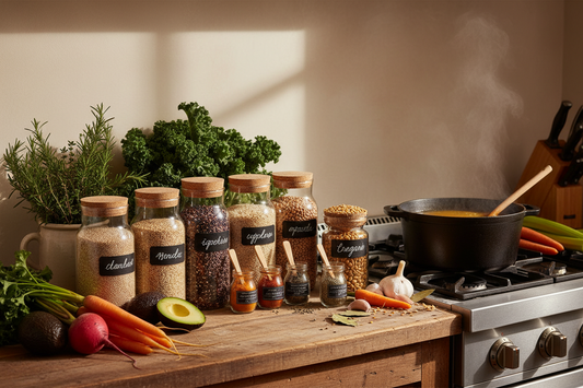 A Well-Stocked Kitchen Is the Secret to Healthy Eating: Effortless Hacks, Smart Staples & Bone Broth Recipes