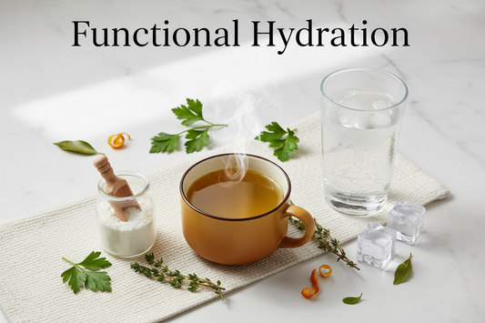 Functional Hydration: How Bone Broth, Collagen & Electrolytes Support Everyday Wellbeing