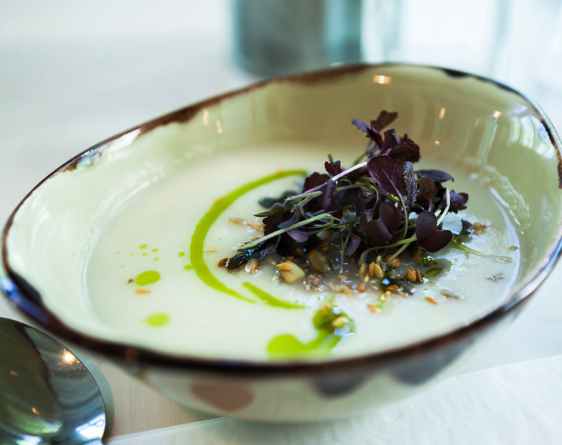 Creamy Cauliflower and White Bean Soup