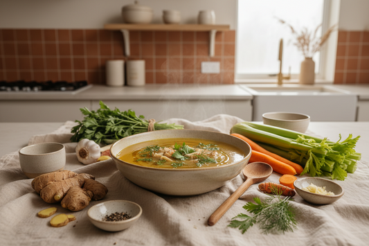 The Postpartum Kitchen: 25 Nourishing Meals for Recovery, Energy and Busy New Mothers