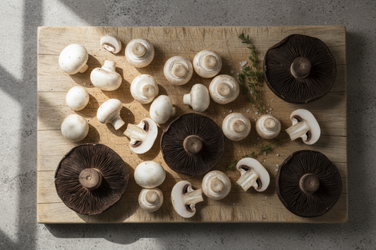 Agaricus Mushrooms Explained: White Button, Cremini & Portobello Mushroom Benefits for Gut Health, Immunity, Brain Health & Functional Nutrition