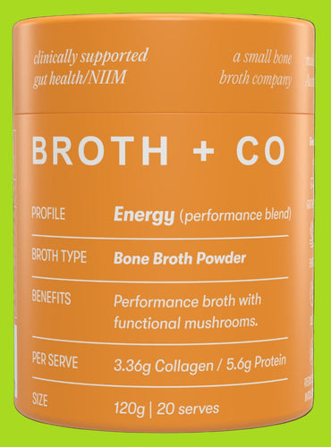 Aussie Bone Broth Coming Soon - Energy Perfomance Blend Beef Bone Broth Powder 100g  (20 Serves)