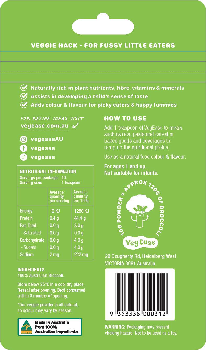 VegEase Pure Broccoli Goodness - Aussie Broccoli Powder