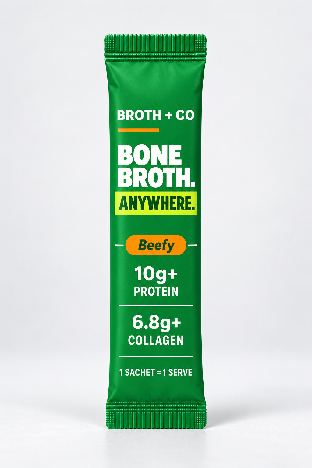 Broth & Co Beefy single-serve bone broth sachet