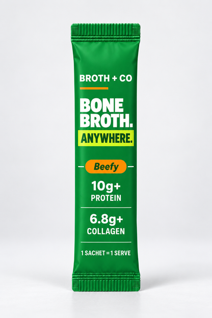 Broth & Co Beefy single-serve bone broth sachet