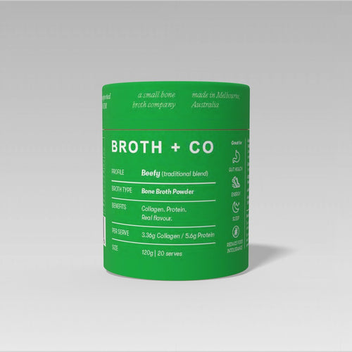 Aussie Bone Broth Coming Soon Beefy Bone Broth Powder - Powder 100g (20 Serves)