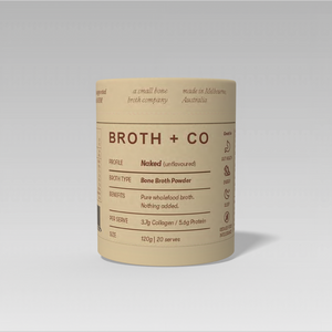 Aussie Bone Broth Coming Soon NAKED Bone Broth Powder - Powder 100g (20 Serves)
