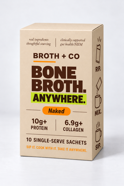 NAKED Bone Broth Sachets – 10 Pack